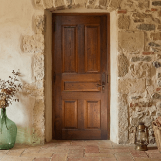 Puerta de Madera Maciza de Castaño 9 1000500519