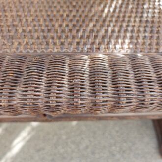 Aparador Escritorio de Mimbre y Ratán Estilo Colonial con Dos Cajones 9 1000501487