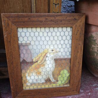 Pareja de Cuadros Rústicos con Malla de Gallinero 9 1000505707