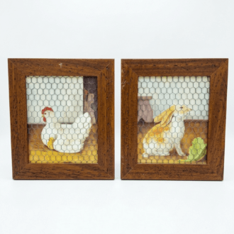 Cuadros Rústicos con Malla de Gallinero