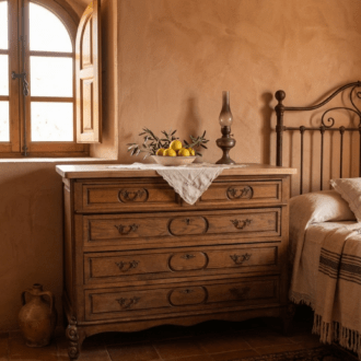 Cómoda Luis XV Antigua de Roble 7 1000506084