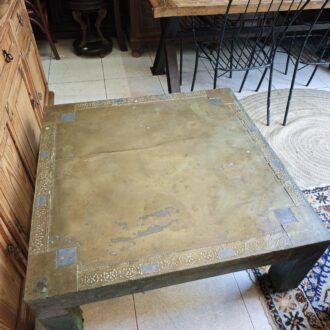 Mesa de Centro Rodolfo Dubarry Años 70 - Latón Firmada 11 1000506174