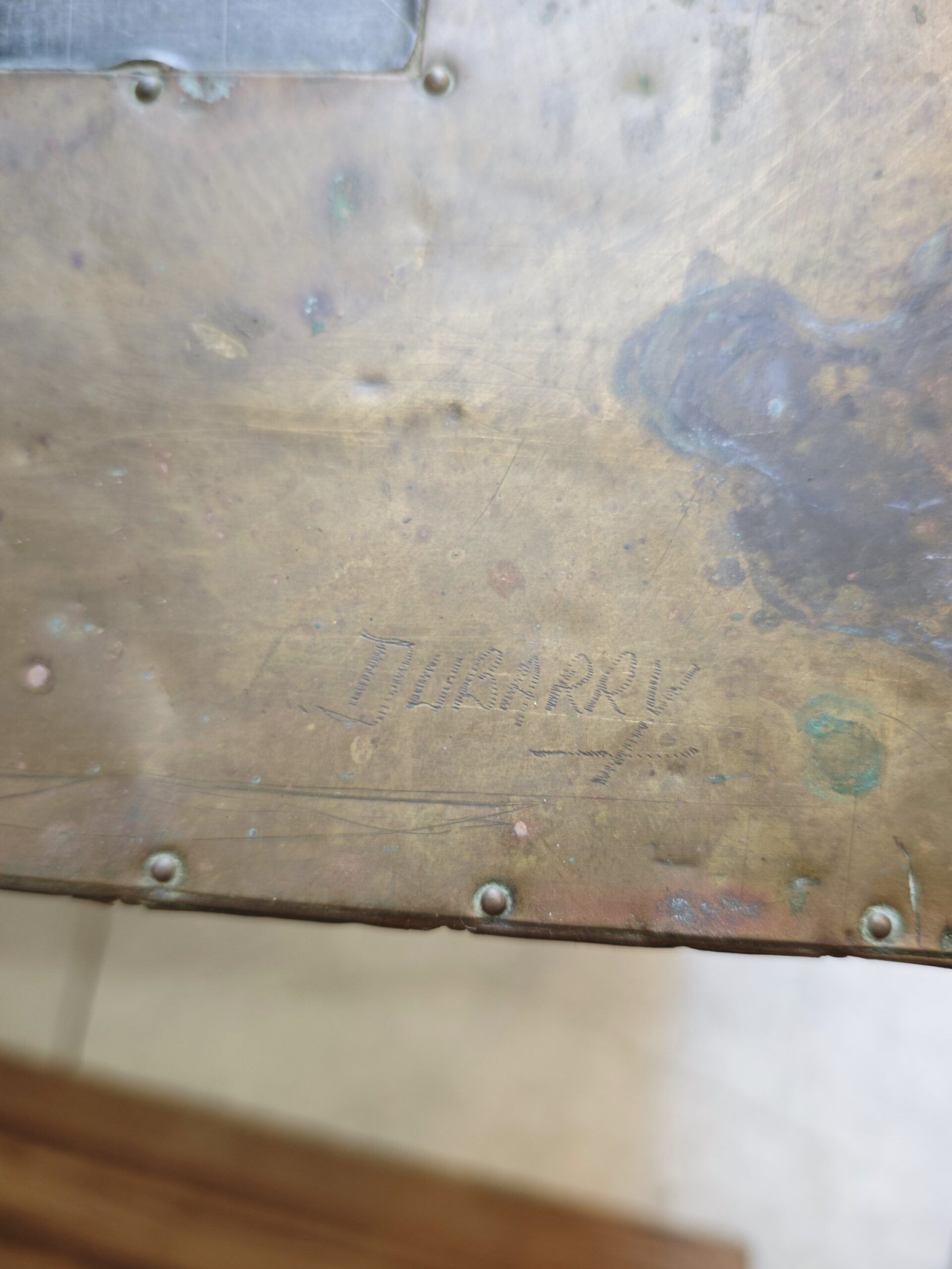 Mesa de Centro Rodolfo Dubarry Años 70 - Latón Firmada 4 Mesa de Centro Rodolfo Dubarry Años 70 - Latón Firmada - Imagen 4