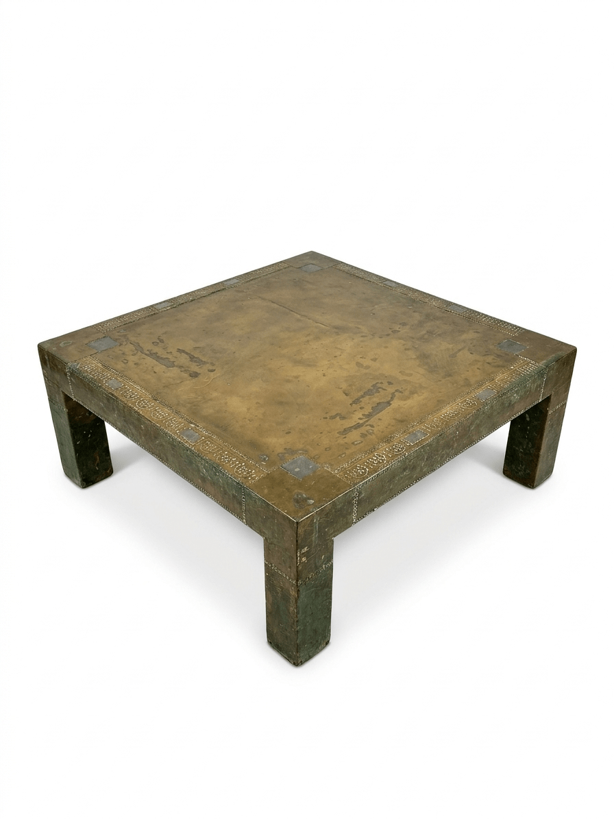 Mesa de Centro Rodolfo Dubarry Años 70 - Latón Firmada 1 Mesa de Centro Rodolfo Dubarry Años 70 - Latón Firmada