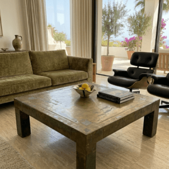 Mesa de Centro Rodolfo Dubarry Años 70 - Latón Firmada 8 1000506178