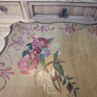 Mesita Auxiliar Vintage Pintada a Mano 11 1000506886