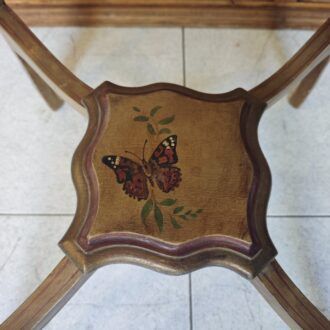 Mesita Auxiliar Vintage Pintada a Mano 9 1000506887