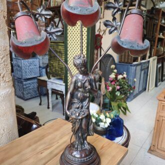 Lámpara Art Nouveau "Ninfa de la Cosecha" - Cristal Art de France 5 1000506903