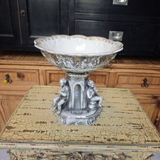 Centro de mesa decorativo portugués Pereiras Valado con querubines y detalles dorados 5 1000506927