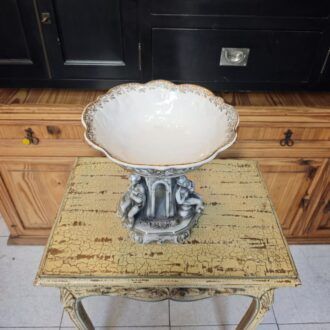 Centro de mesa decorativo portugués Pereiras Valado con querubines y detalles dorados 6 1000506928