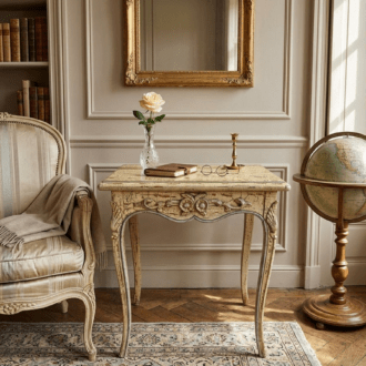 Consola Vintage con Acabado Craquelado 8 1000507144
