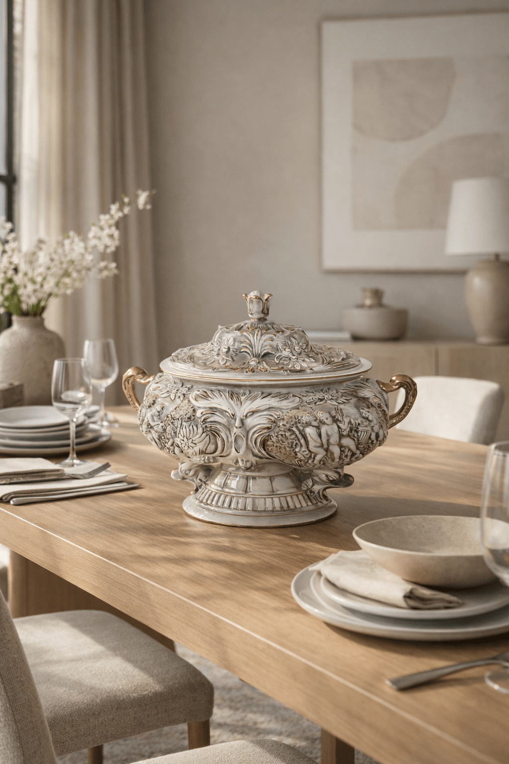 SPorcelain soup bowl Pereiras Valado3Image Sopera de Porcelana Pereiras Valado - Image 3