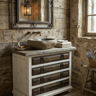 Aparador Cómoda de Estilo Castellano en Madera Maciza 9 1000508443