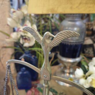 Báscula de boticario de latón con diseño de ave de rapiña y platos suspendidos, estilo Art Nouveau / Neoclásico 5 1000509324