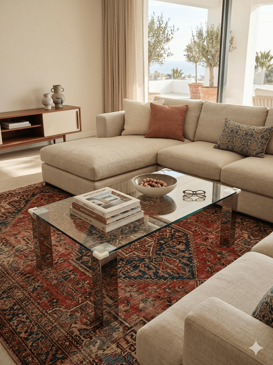 Mesa de Centro Cristal y Cromo Moderna Minimalista 3 Mesa de Centro Cristal y Cromo Moderna Minimalista - Imagen 3