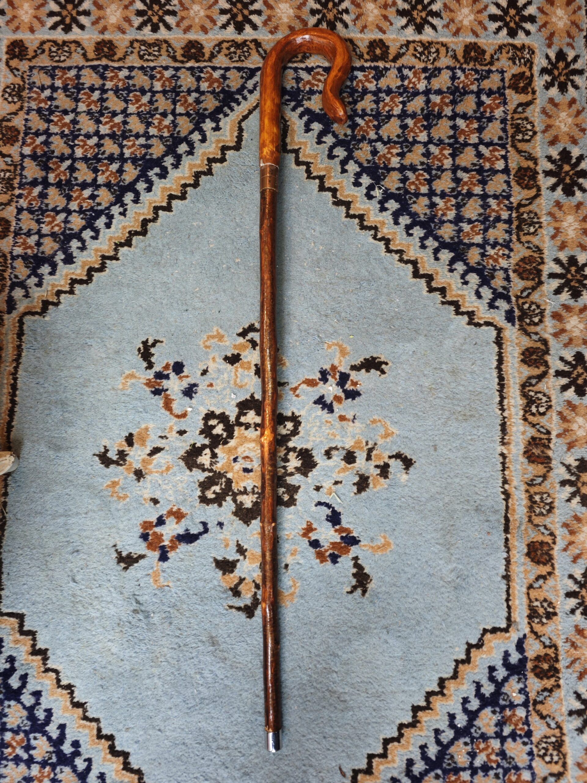 BHandcrafted Command Staff in Carved Wood2Image Bastón de Mando Artesanal en Madera tallada - Image 2