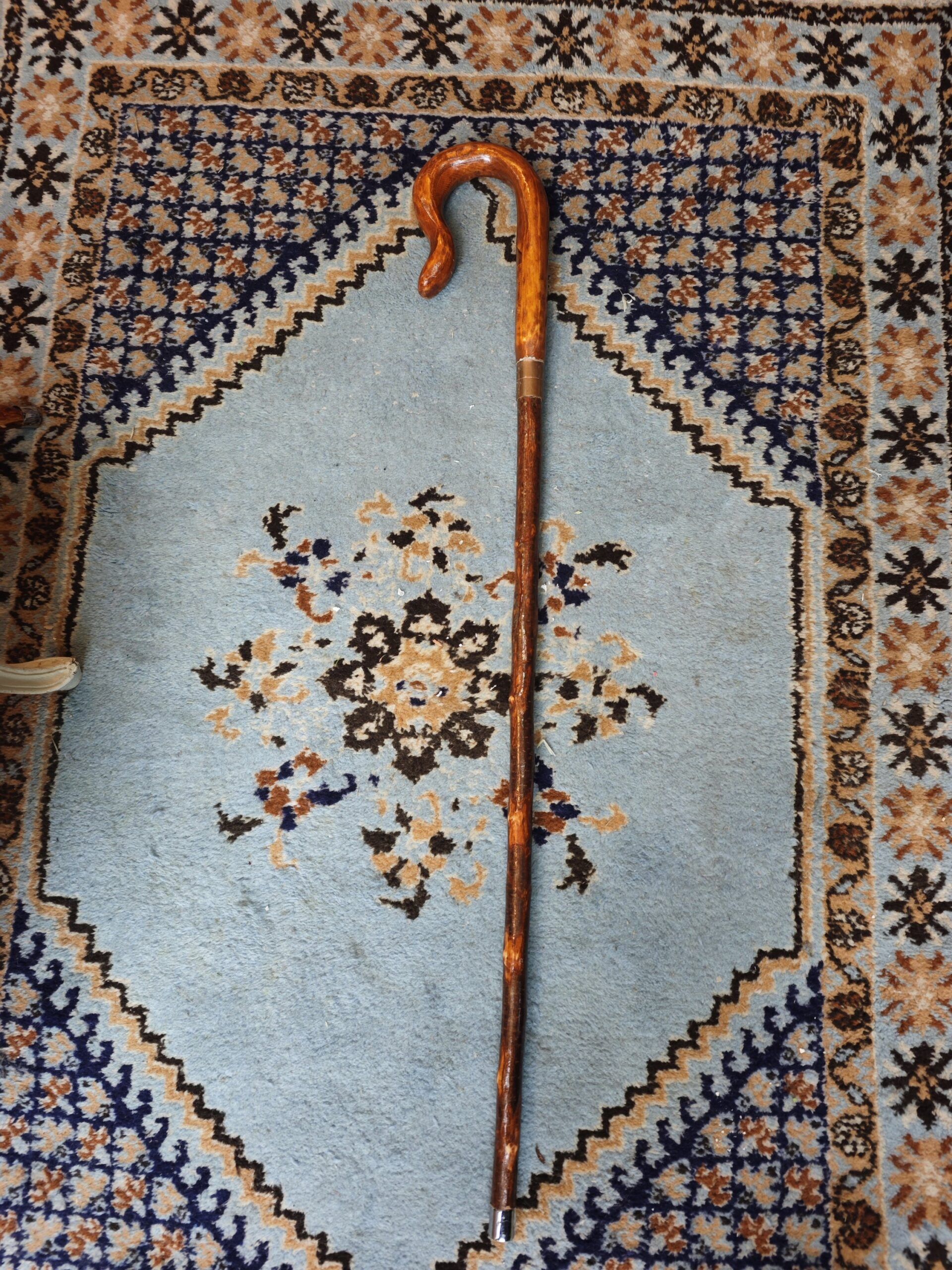 BHandcrafted Command Staff in Carved Wood5Image Bastón de Mando Artesanal en Madera tallada - Image 5