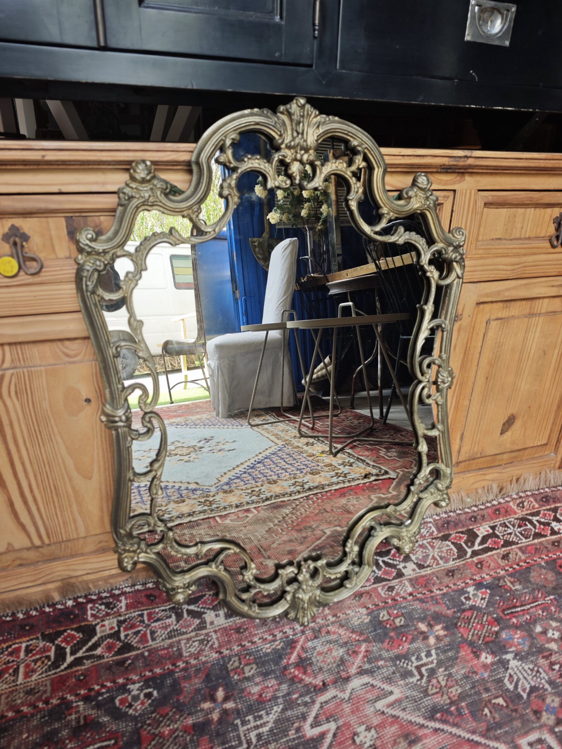 ELouis XV Style Bronze Mirror2Image Espejo de Bronce Estilo Luis XV - Image 2