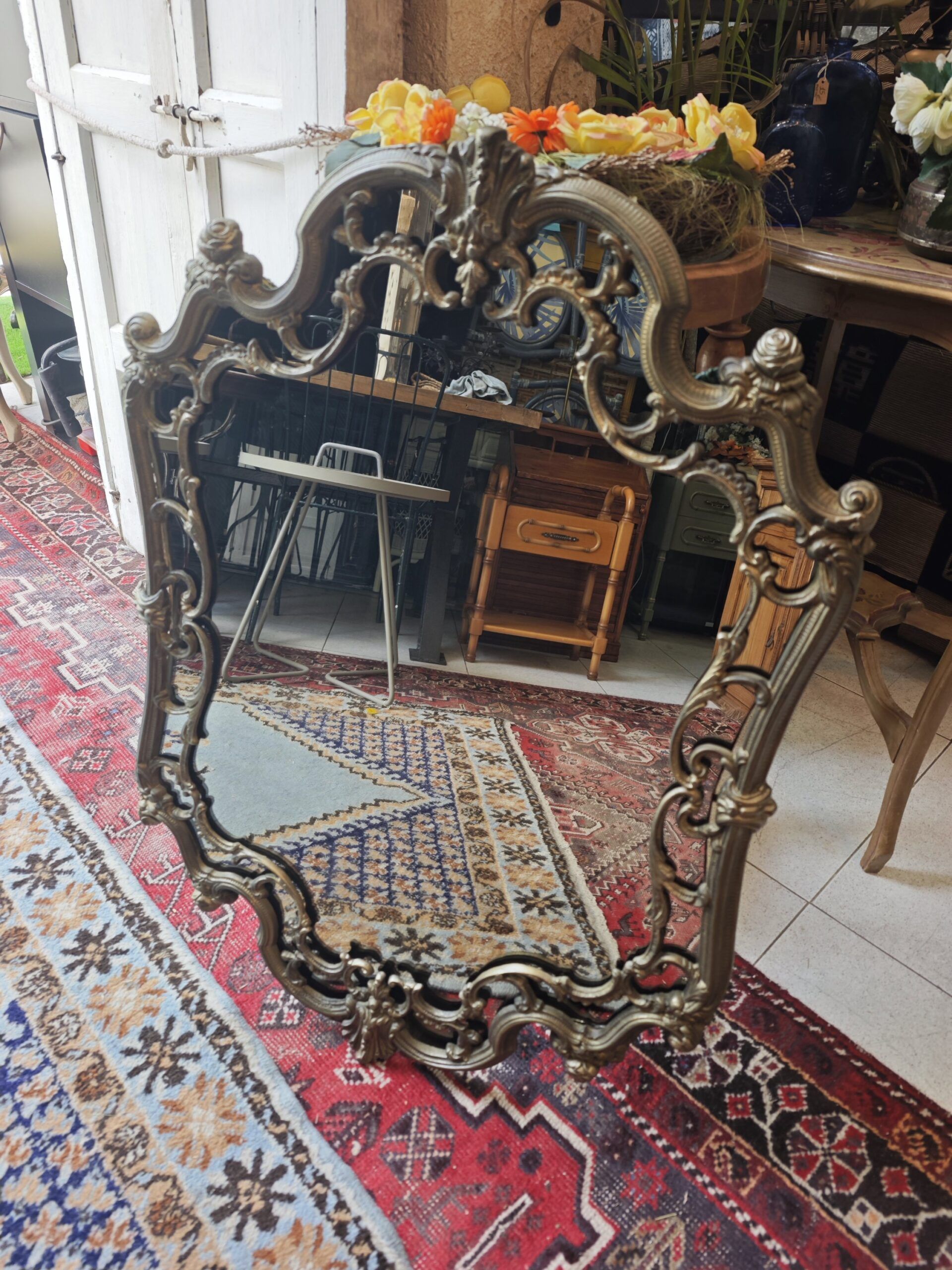 ELouis XV Style Bronze Mirror4Image Espejo de Bronce Estilo Luis XV - Image 4