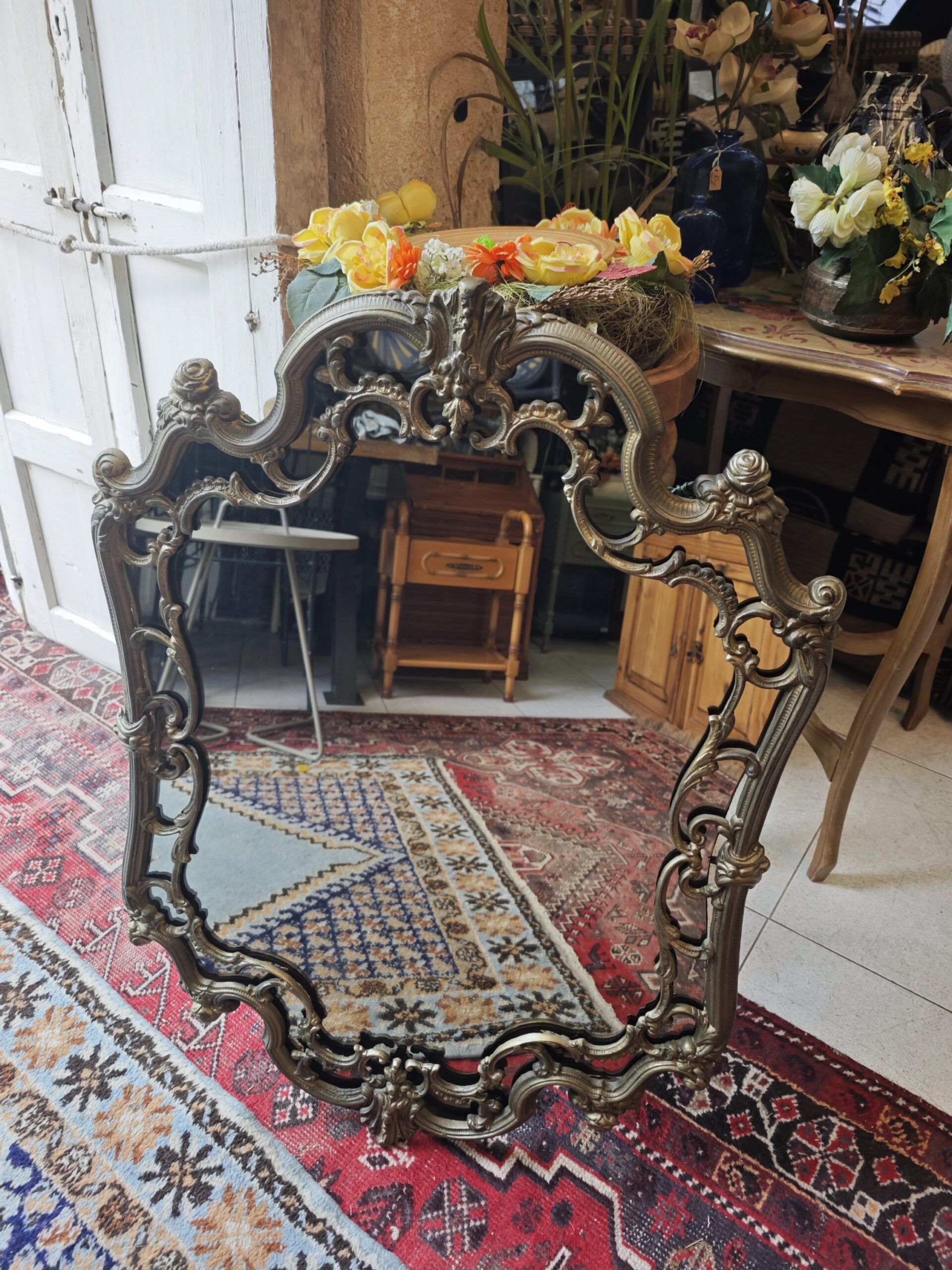 ELouis XV Style Bronze Mirror5Image Espejo de Bronce Estilo Luis XV - Image 5