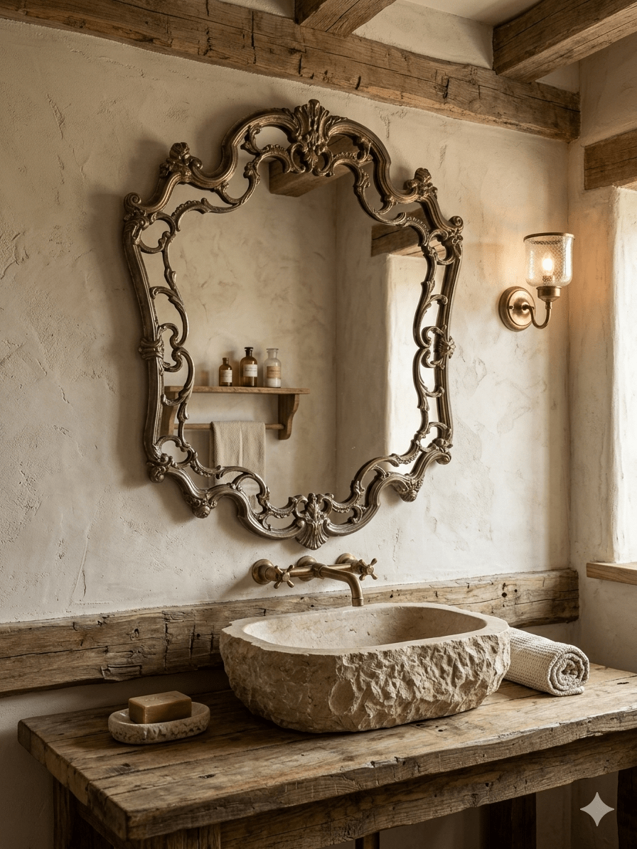 ELouis XV Style Bronze Mirror3Image Espejo de Bronce Estilo Luis XV - Image 3