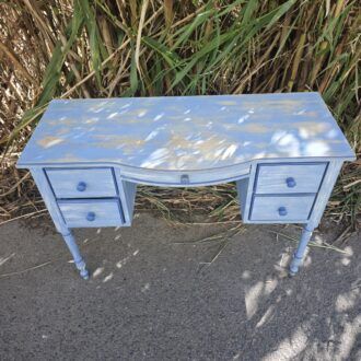Escritorio Shabby Chic Azul Envejecido 12 1000513905