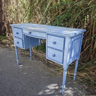 Escritorio Shabby Chic Azul Envejecido 10 1000513907