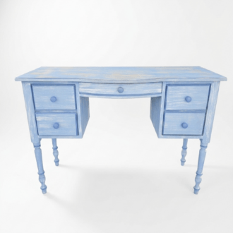 Escritorio Shabby Chic Azul Envejecido