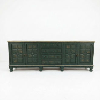 Inicio 33 Aparador castellano vintage verde carruaje