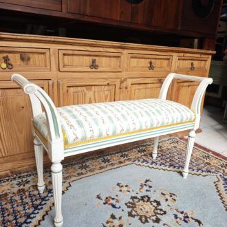 Banqueta Descalzadora de Estilo Luis XVI 10 1000515717