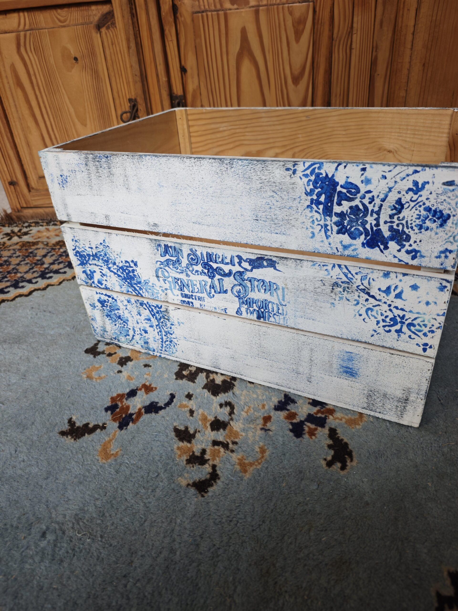 Caja de Almacenaje Decorativa Vintage "Mercantile" – Estilo Shabby Chic 6 Caja de Almacenaje Decorativa Vintage "Mercantile" – Estilo Shabby Chic - Imagen 6