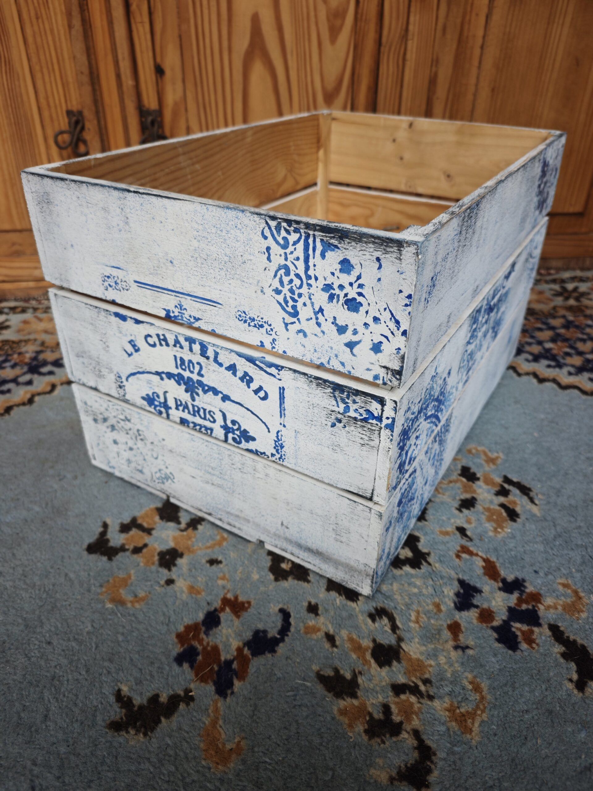 Caja de Almacenaje Decorativa Vintage "Mercantile" – Estilo Shabby Chic 3 Caja de Almacenaje Decorativa Vintage "Mercantile" – Estilo Shabby Chic - Imagen 3