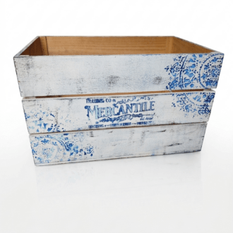 Caja de Almacenaje Decorativa Vintage "Mercantile" – Estilo Shabby Chic