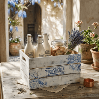 Caja de Almacenaje Decorativa Vintage "Mercantile" – Estilo Shabby Chic 9 1000515783
