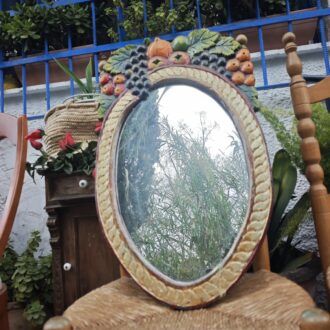 Cornucopia Mirror of Polychrome Fruits 9 1000517068