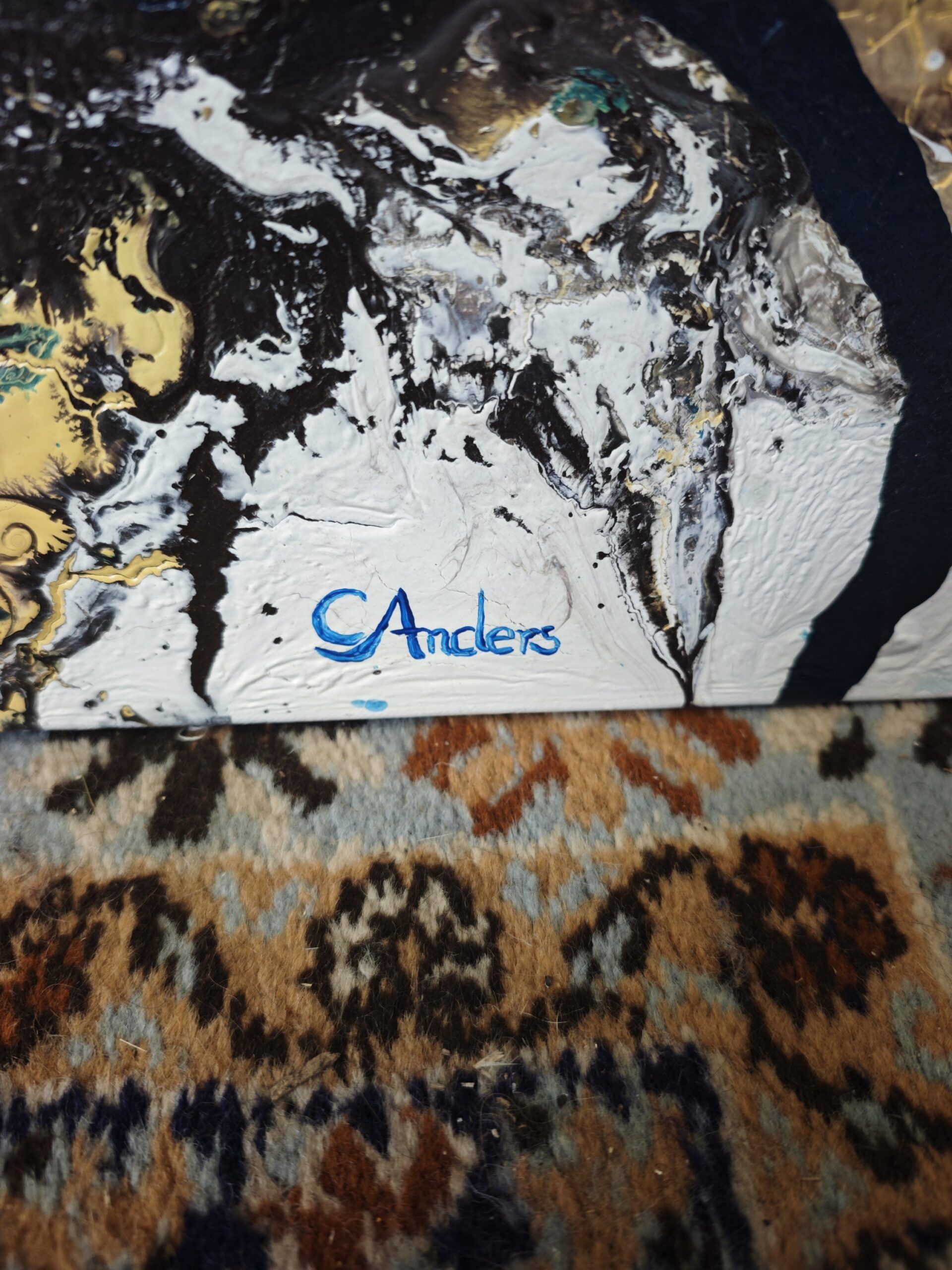 Oleo "Abismo Glacial" – Obra Original de Coni Anders 5 Oleo "Abismo Glacial" – Obra Original de Coni Anders - Imagen 5