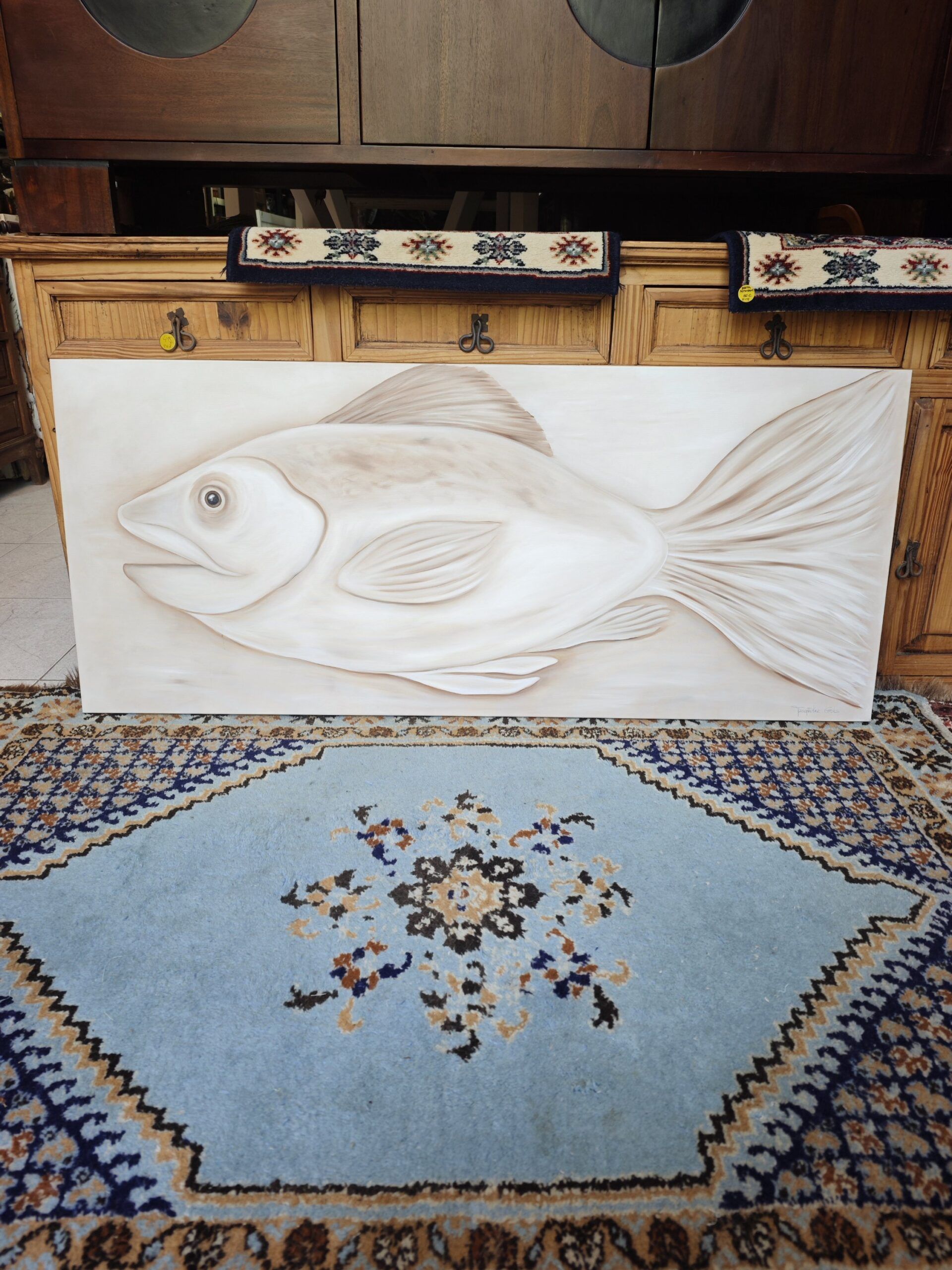 Oleo "Pez" de Jacqueline Grohs – Una Obra de Arte Contemporáneo 2 Oleo "Pez" de Jacqueline Grohs – Una Obra de Arte Contemporáneo - Imagen 2