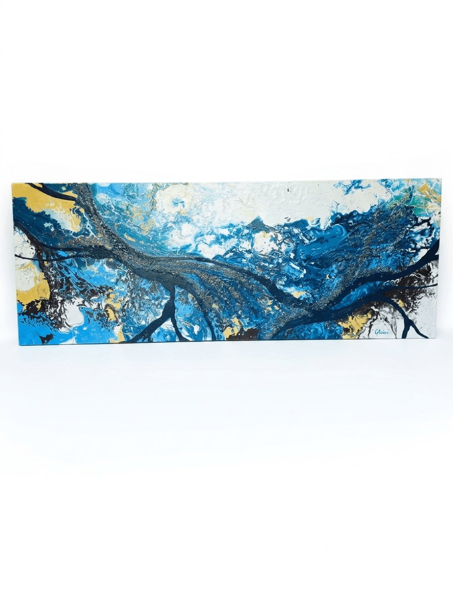 Oleo "Abismo Glacial" – Obra Original de Coni Anders 1 Oleo "Abismo Glacial" – Obra Original de Coni Anders