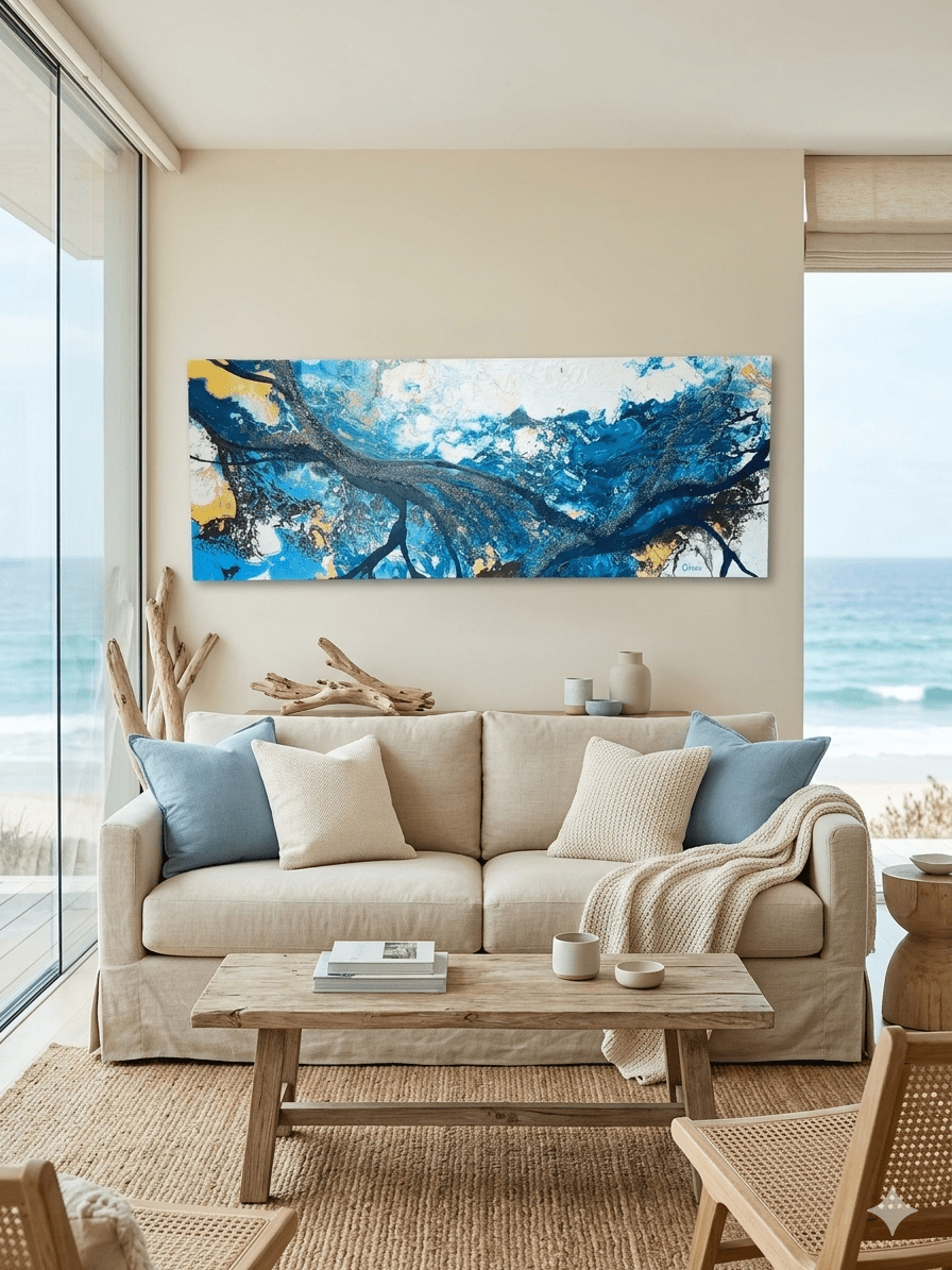 Oleo "Abismo Glacial" – Obra Original de Coni Anders 3 Oleo "Abismo Glacial" – Obra Original de Coni Anders - Imagen 3