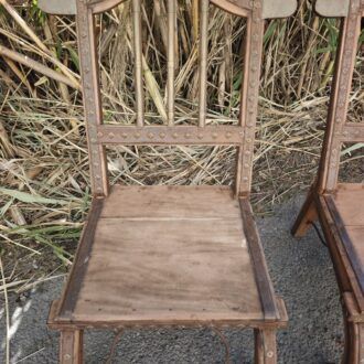 Sillas Anglo-Indias de Época en Madera de Sheesham e Incrustaciones de Latón 12 1000518282