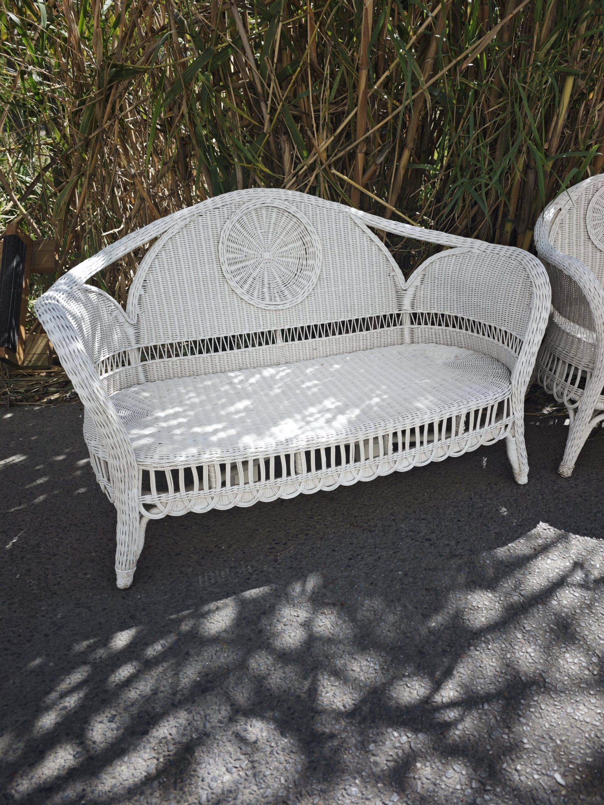 Conjunto de Jardín Vintage en Ratán Natural 6 Conjunto de Jardín Vintage en Ratán Natural - Imagen 6