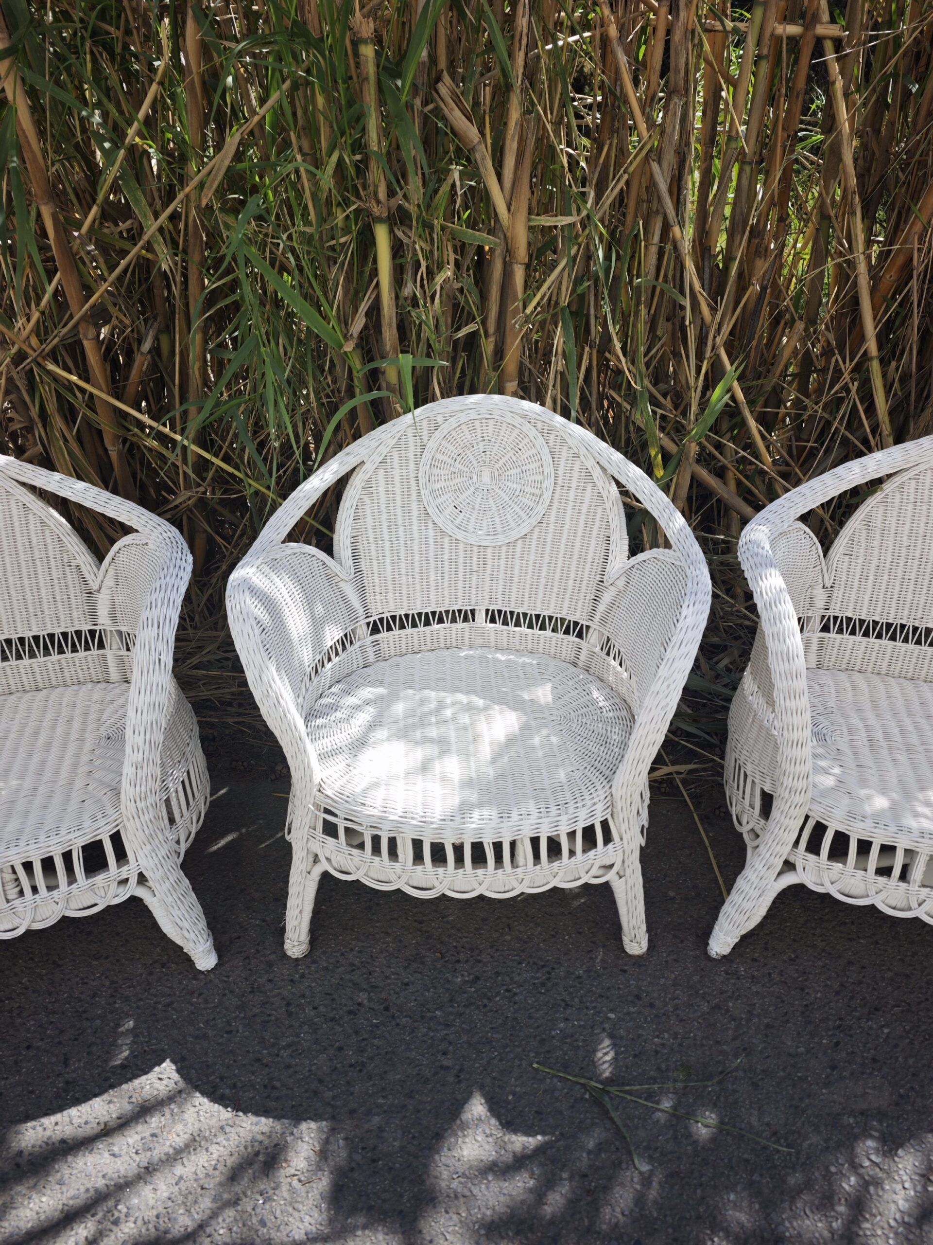 Conjunto de Jardín Vintage en Ratán Natural 4 Conjunto de Jardín Vintage en Ratán Natural - Imagen 4