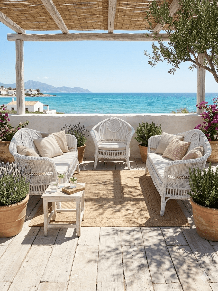 Conjunto de Jardín Vintage en Ratán Natural 3 Conjunto de Jardín Vintage en Ratán Natural - Imagen 3