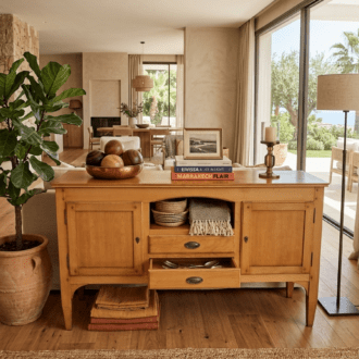 Buffet Aparador vintage de madera de haya 10 1000519429