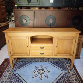 Buffet Vintage beech wood sideboard – photo 2