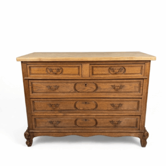Antique Louis XV Oak Chest of Drawers