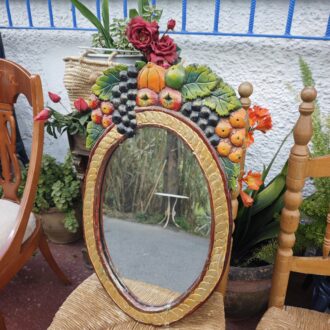 Cornucopia Mirror of Polychrome Fruits – photo 2
