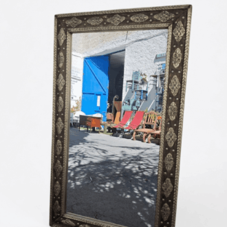 Embossed Metal Wall Mirror