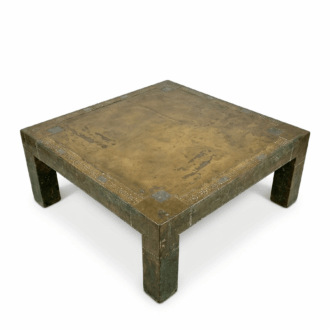 Rodolfo Dubarry Coffee Table 1970s - Signed Brass
