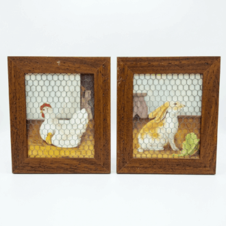 Cuadros Rústicos con Malla de Gallinero